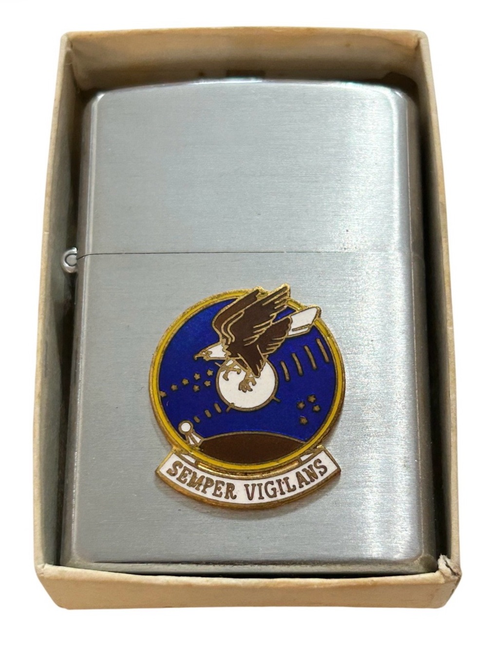 VTG USAF 6594th Instrumentation Squadron Super Ace Japan Lighter Cold War w/box